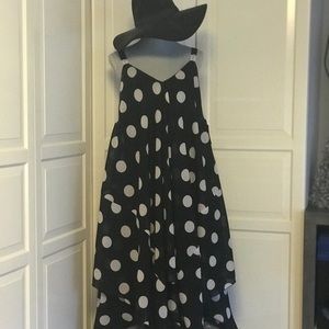 Dot flowy dress